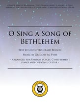 O Sing a Song of Bethlehem Unison choral sheet music cover